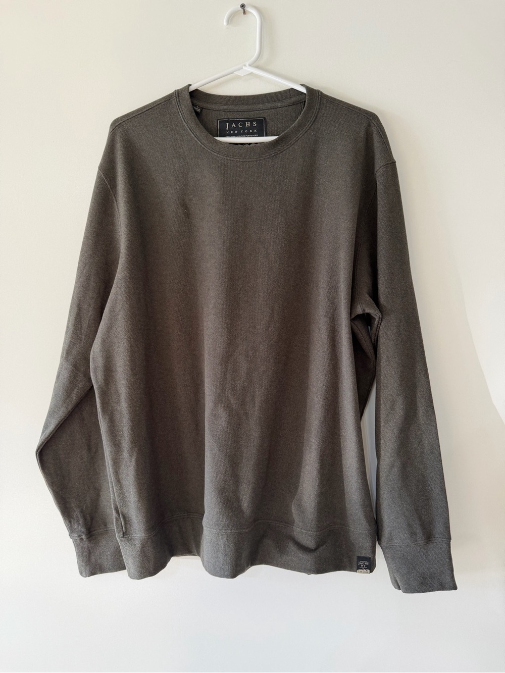 Jachs Olive Green Crewneck Sweater - Men's Casual Pullover
